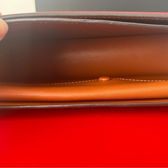 Coach Bandit Shoulder Bag 24 In Red Gold Hardware LARGE - Picture 13 of 14